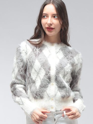 DIESEL (ディーゼル) カットアウトオーバルD 長袖 クロップドニット