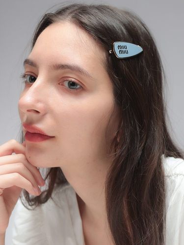 MIU MIU (ミュウミュウ) エナメルメタル ヘアクリップ MIU5IF1472F6T