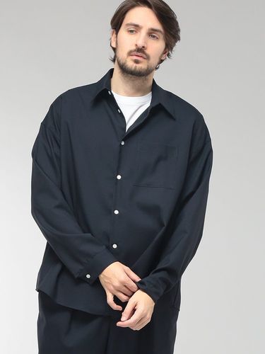 FENDI (フェンディ) ロゴ 無地 ジップポケット 長袖 シャツ