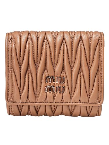 MIU MIU (ミュウミュウ) マテラッセ レザー 2つ折り 財布