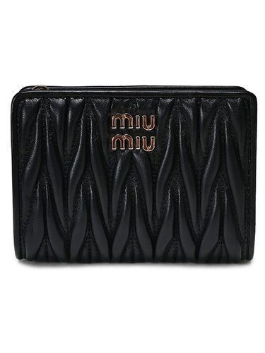 MIU MIU (ミュウミュウ) タッセルチャーム付き レザー カードホルダー