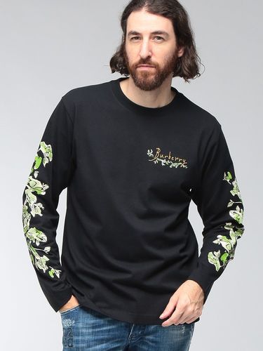 CELINE (セリーヌ) メンズ Tシャツ 長袖 トリオンフ ワンポイント ロゴ