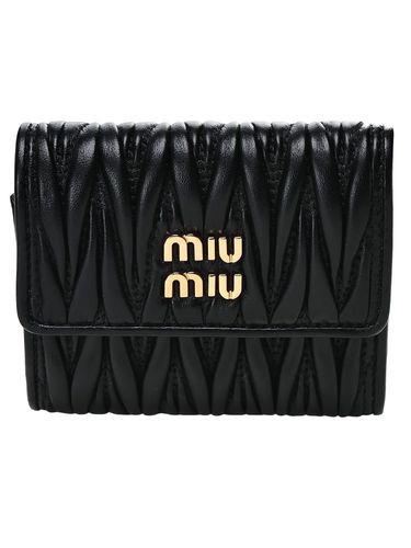 MIU MIU (ミュウミュウ) レディース カードケース ロゴ レザー ロック