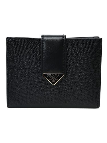 PRADA (プラダ) ロゴ サフィアーノ トライアングルロゴ 二つ折り 財布