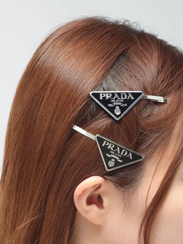 MIU MIU (ミュウミュウ) レディース ヘアクリップ エナメルメタル ヘア