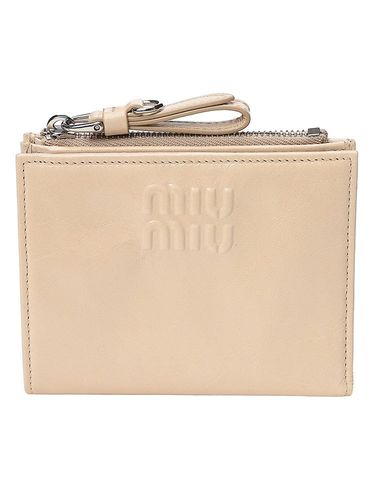 miumiu マテラッセ財布 MIU MIU (ミュウミュウ) レディース 財布 マテラッセ レザー 二つ折り