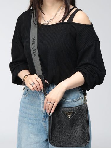 PRADA (プラダ) レディース ショルダーバッグ ロゴ トライアングルロゴ