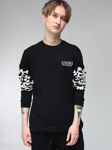AMIRI (アミリ) メンズ Tシャツ 半袖 胸ロゴ クルーネック カットソー