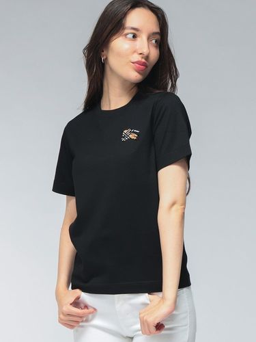 MONCLER (モンクレール) レディース Tシャツ 半袖 ロゴ ワンポイント