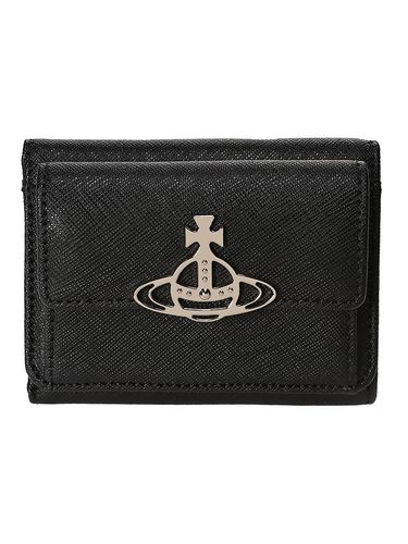 DIESEL (ディーゼル) メタルオーバルD レザー 三つ折り財布