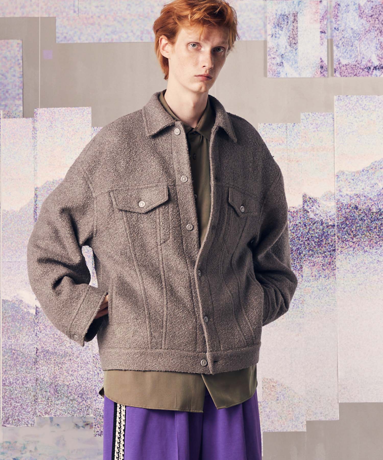 SALE】Triacetate Dress-Over 2nd Jacket