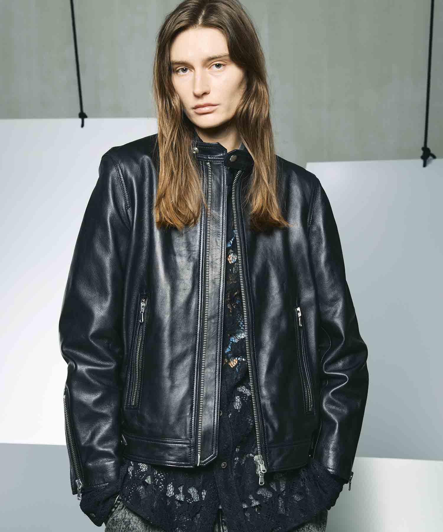 SALE】Stretch Satin Prime-Over MA-1 Bomber Jacket