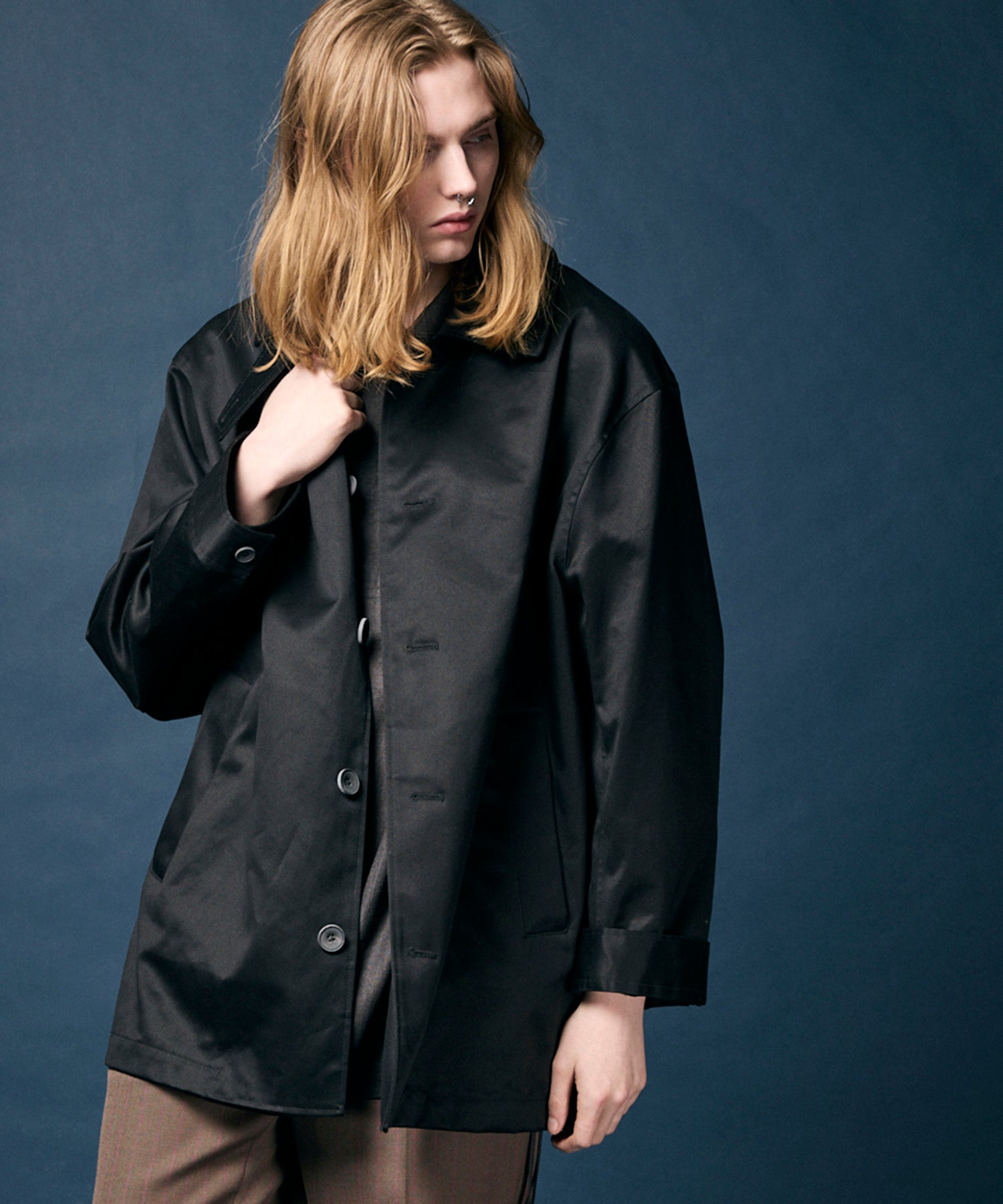 Sheep Leather Prime-Over Pea Coat