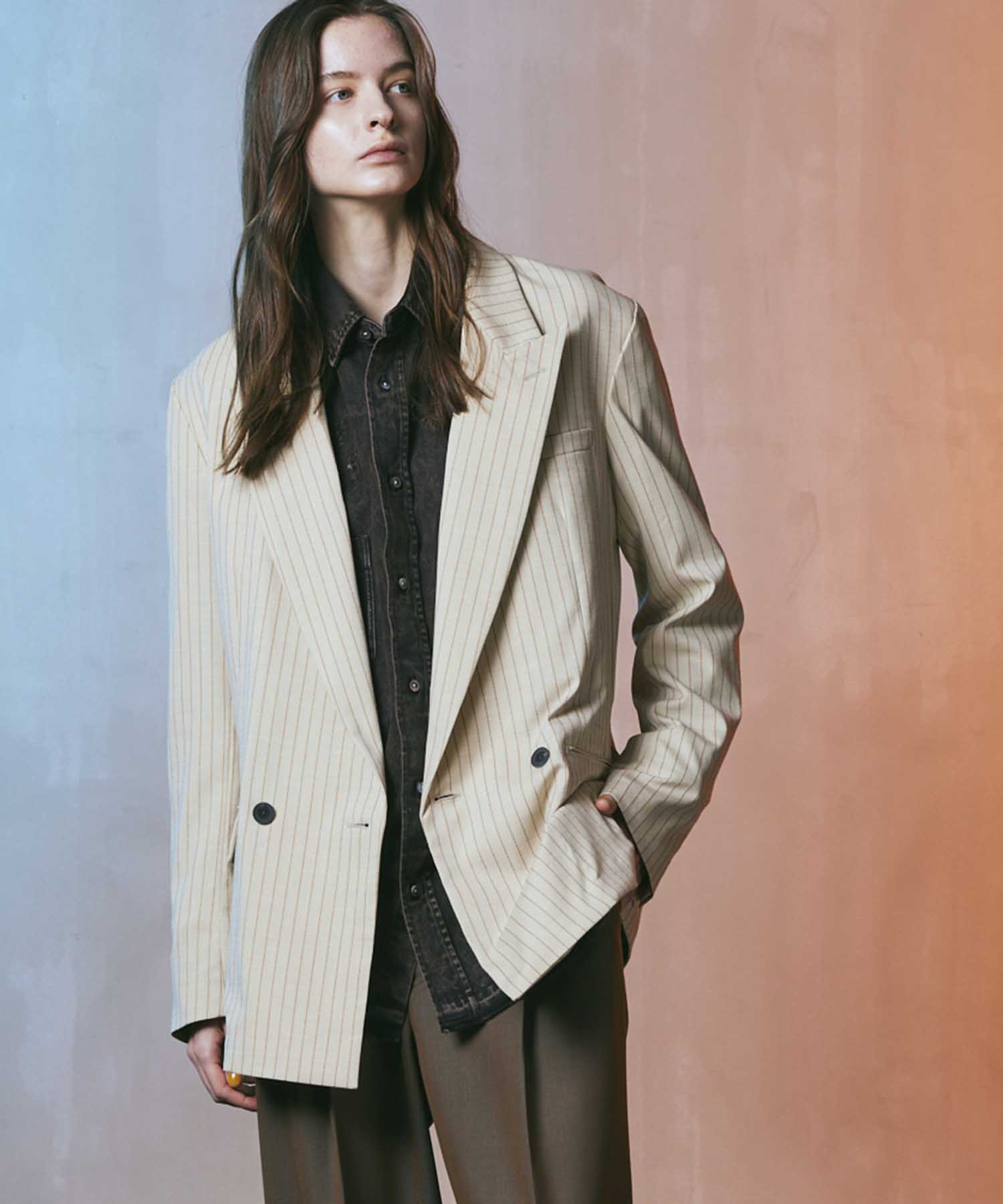 ユニセックスアイテム》Tweed Prime-Over Double Tailored