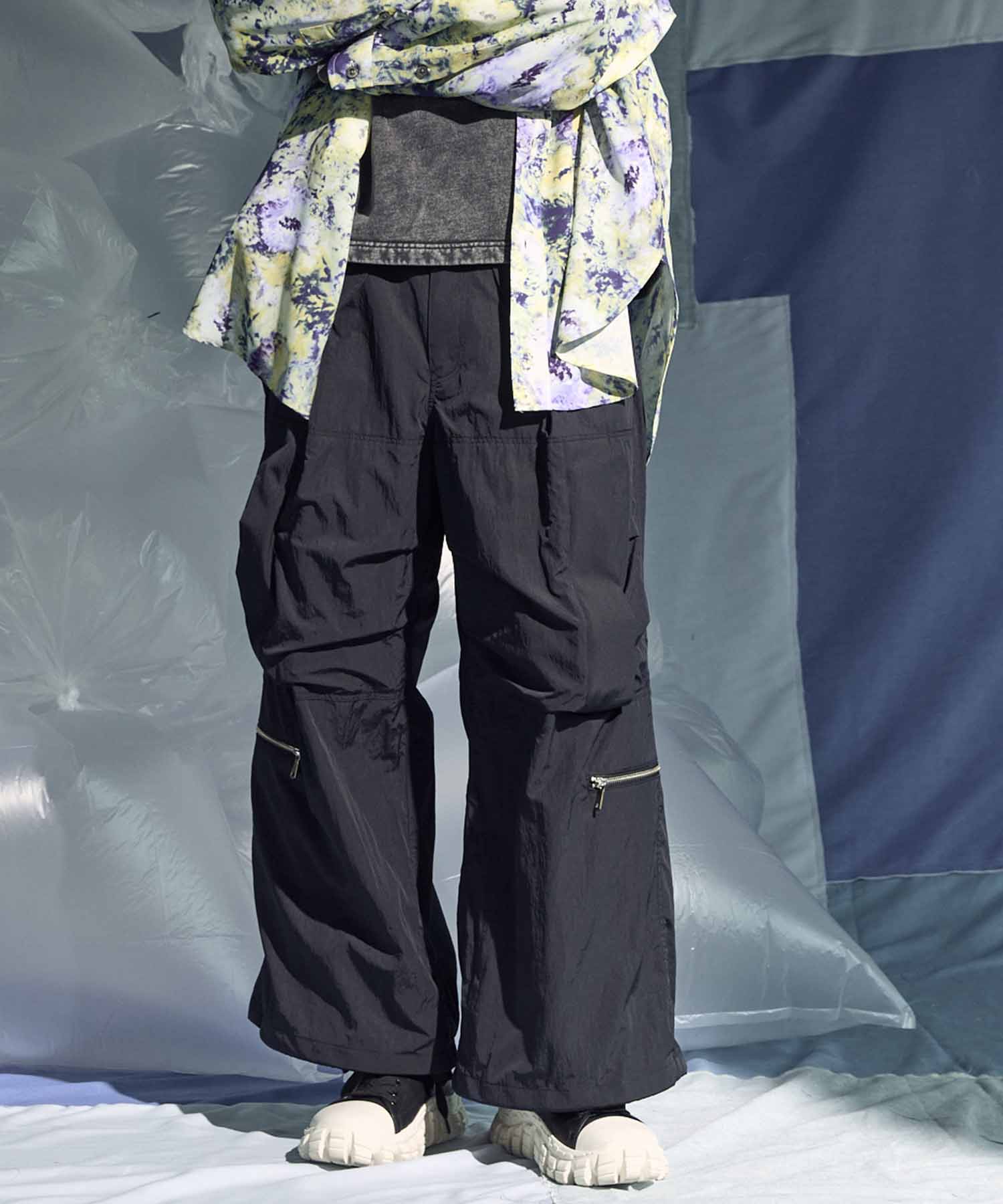 SALE】Heavy-Weight Sweat Prime-Wide Cargo Pants