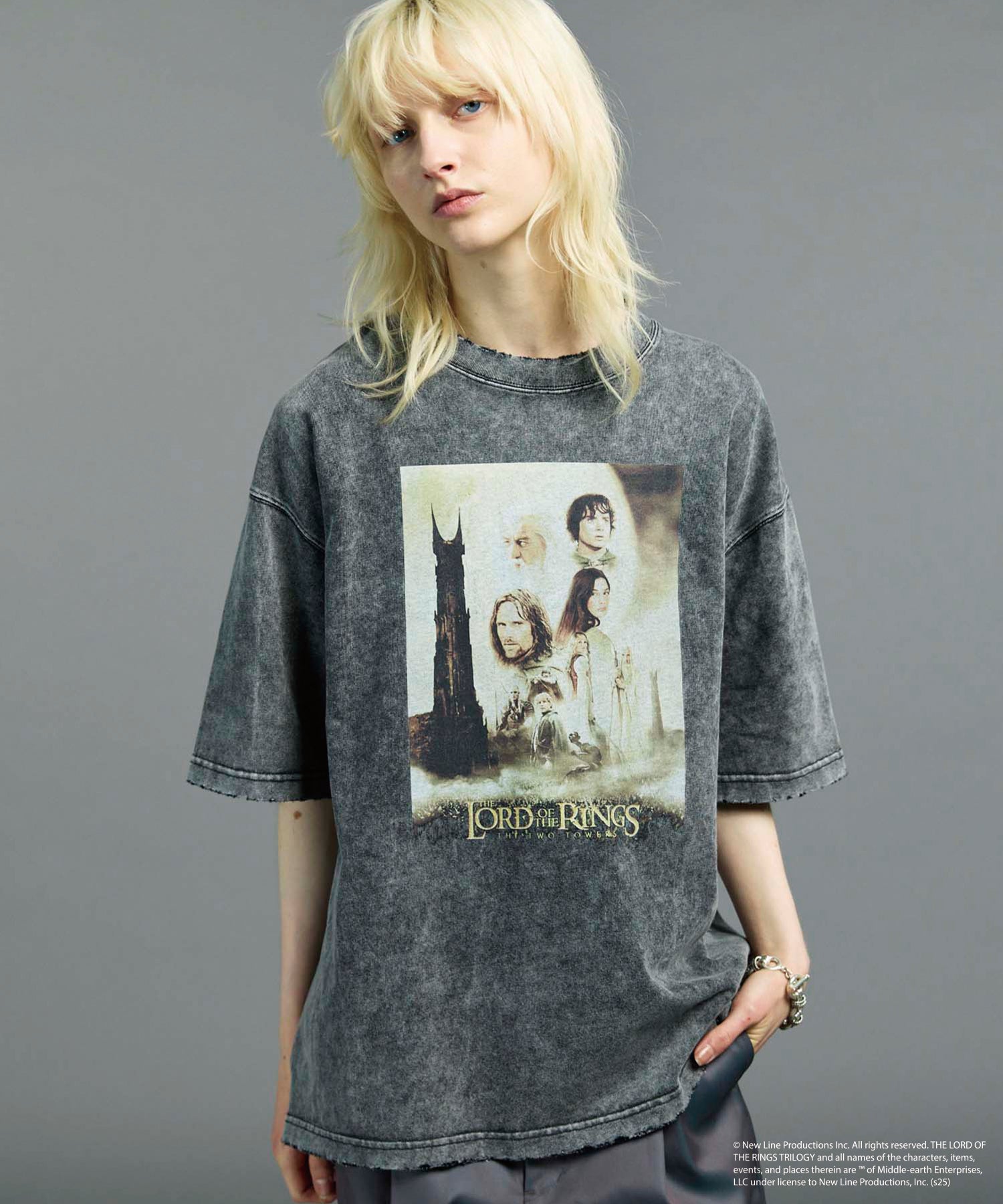 SALE】Geometry Border Back Cut Jacquard Prime-Over Crew Neck