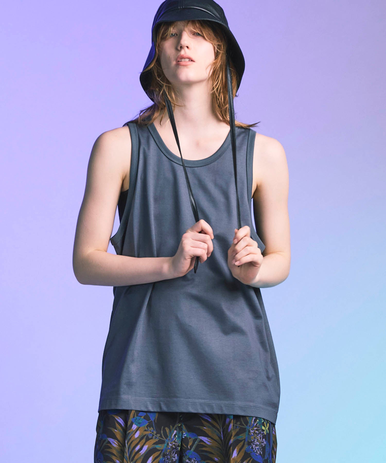 Fraise Layered Square Tank Top