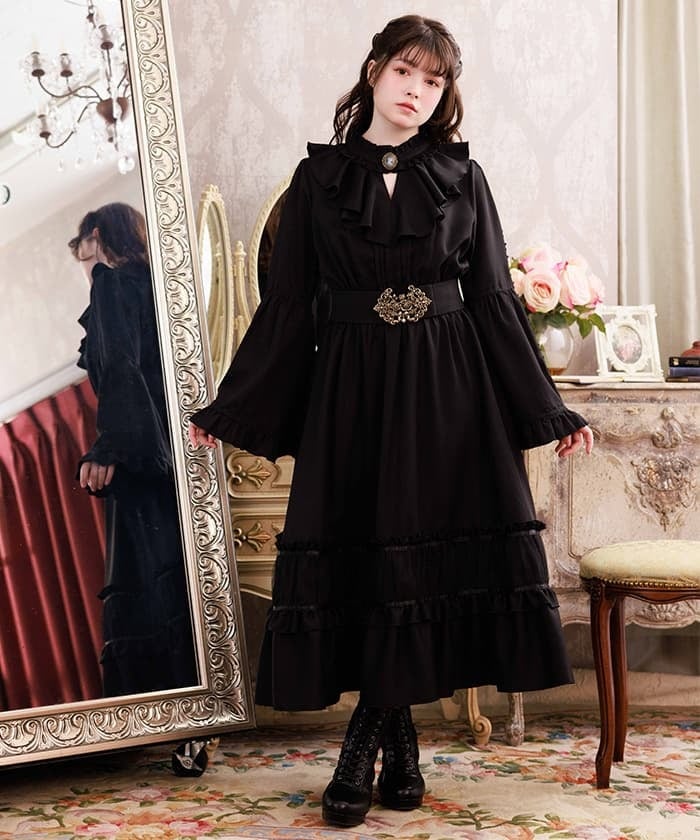 姫袖風ラッフルフリルワンピース | axes femme | axes femme