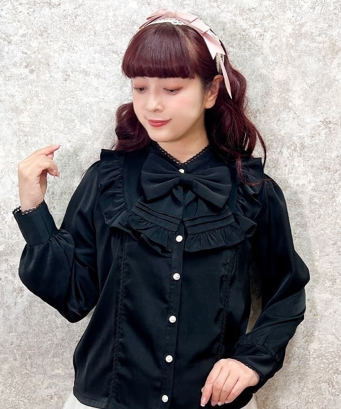 oz vintageにて購入＊ビンテージ＊サテン＊ブラウス＊ゆったり
