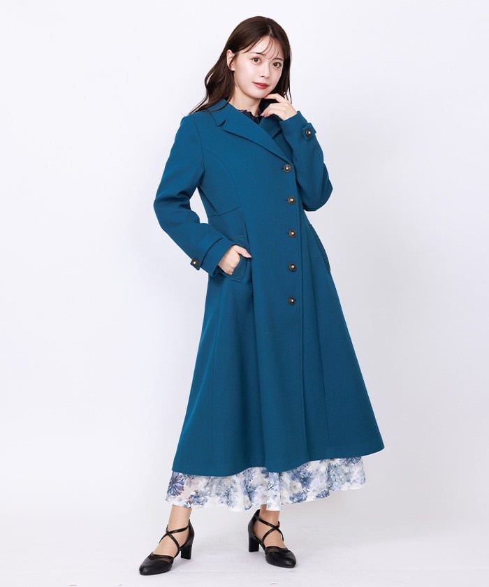 連釦テーラーカラーコート | outlet | axes femme online shop