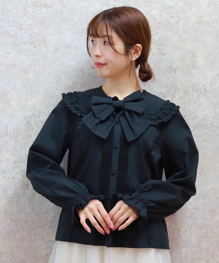 フラット衿ブラウス | kawaii | axes femme online shop