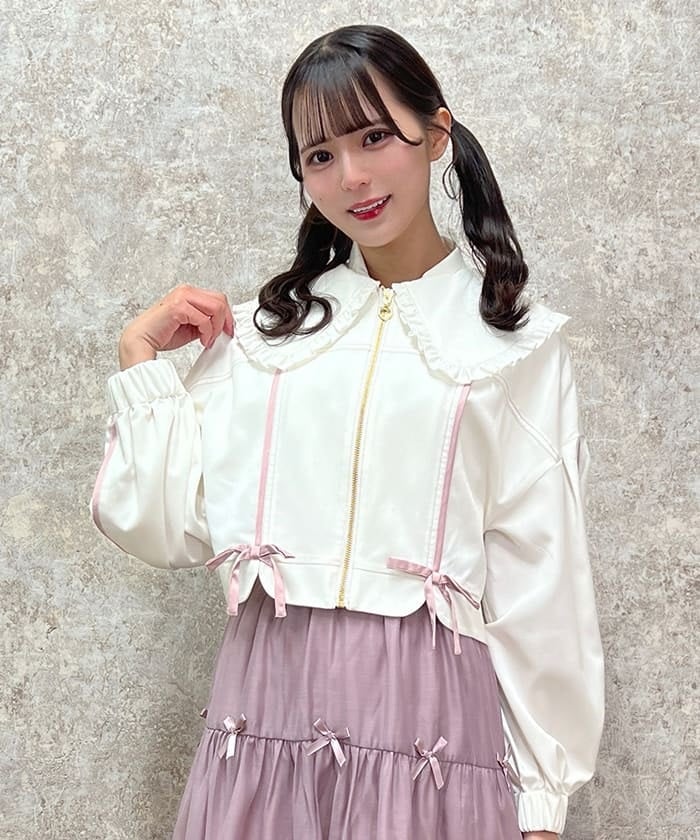 値下げ】新品☆ella エラ ビッグカラーテントブルゾン 新品