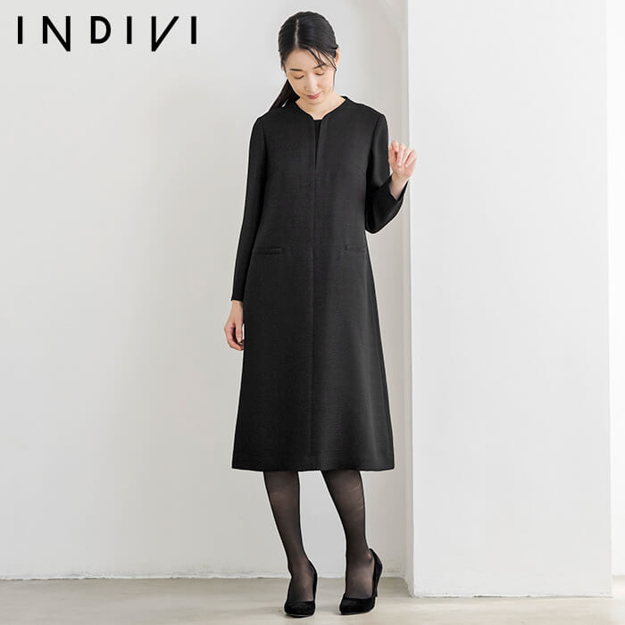 新品タグ付き】東京ソワール〈現行品〉洗える喪服♪レイヤード前
