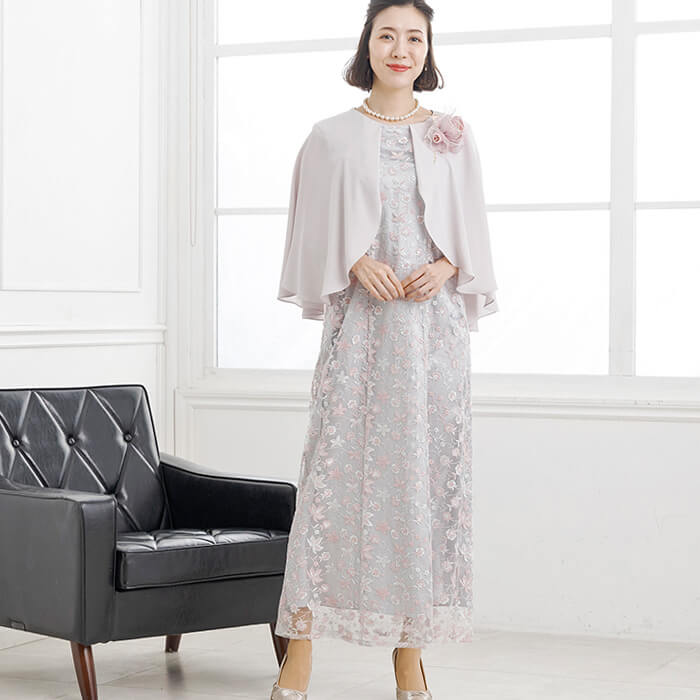 ガルゼドレス(ネイビー)CR1-344NA-M | OTONA DRESS