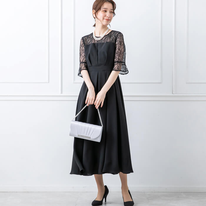 黒い装飾的なパーティーバッグ KOEISTORE 結婚式 サブバッグ パーティーバッグ 大きめ ブラック
