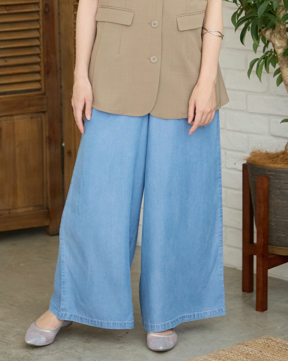 パンツ Golden  Pant Wide Leg High waist wide leg pants | Mustard yellow trousers