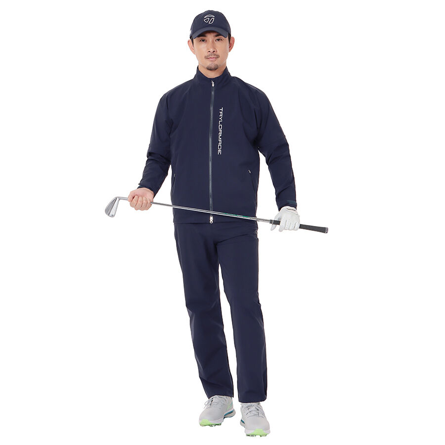 TaylorMade レインウェア Lサイズ ホワイト/ネイビー 上下セット
