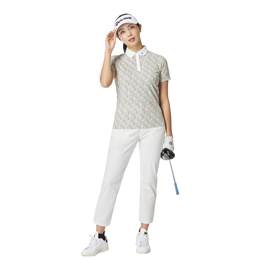 超美品)TaylorMade テーラーメイド ハーフパンツ グレー×白