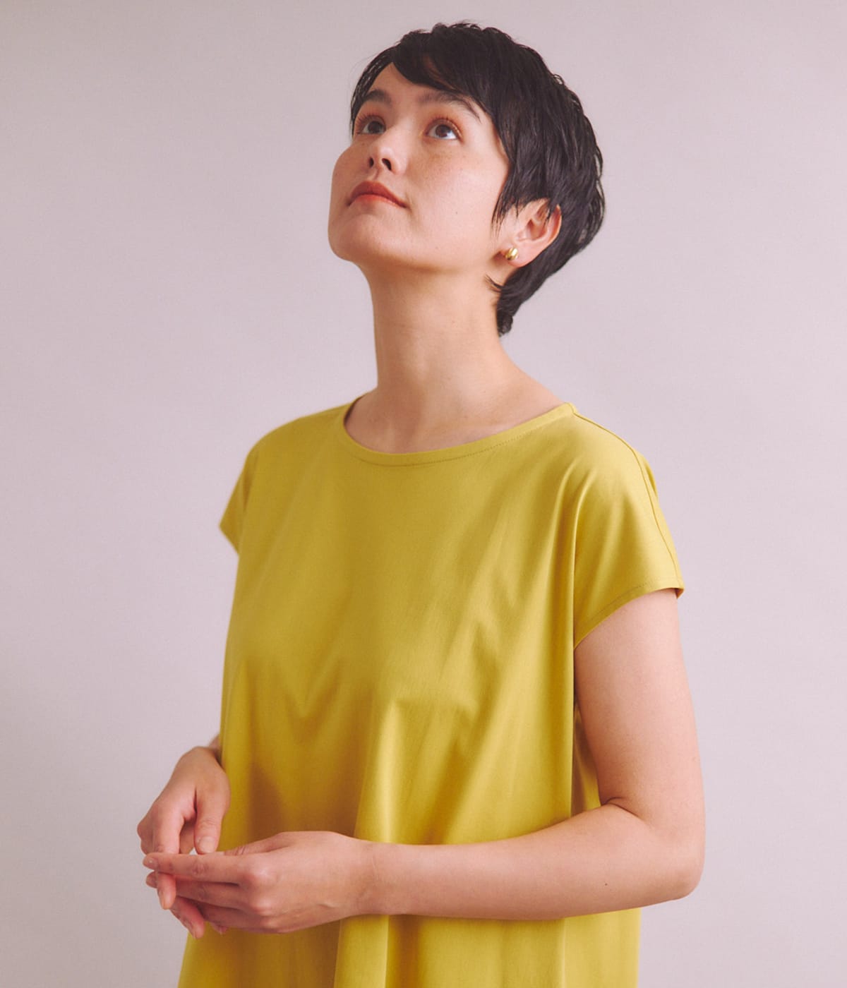 Cotton Mix Warp Jersey バイカラーワンピース(37842853-2024