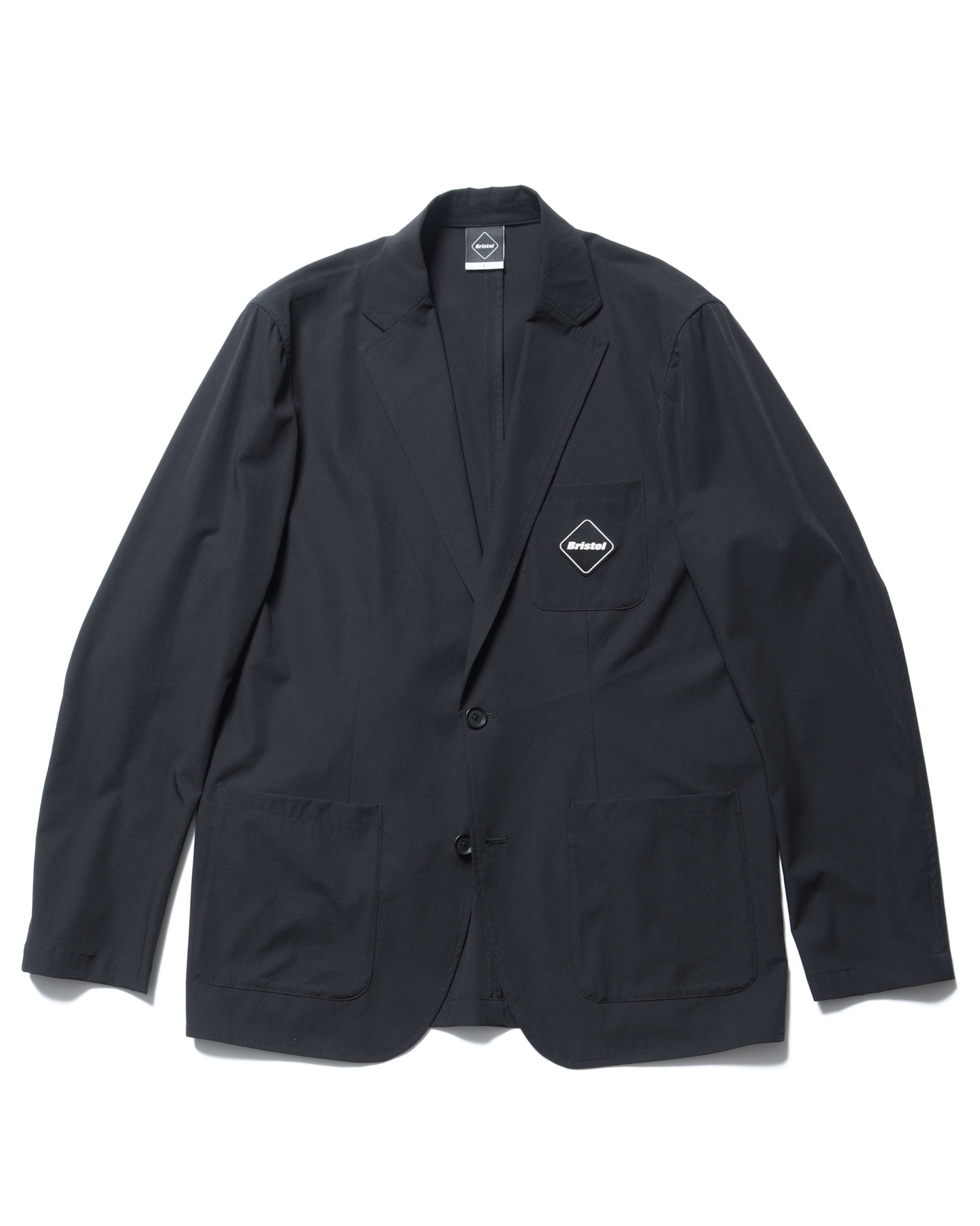 SOPH. | 4WAY STRETCH 2BUTTON JACKET(S BLACK):