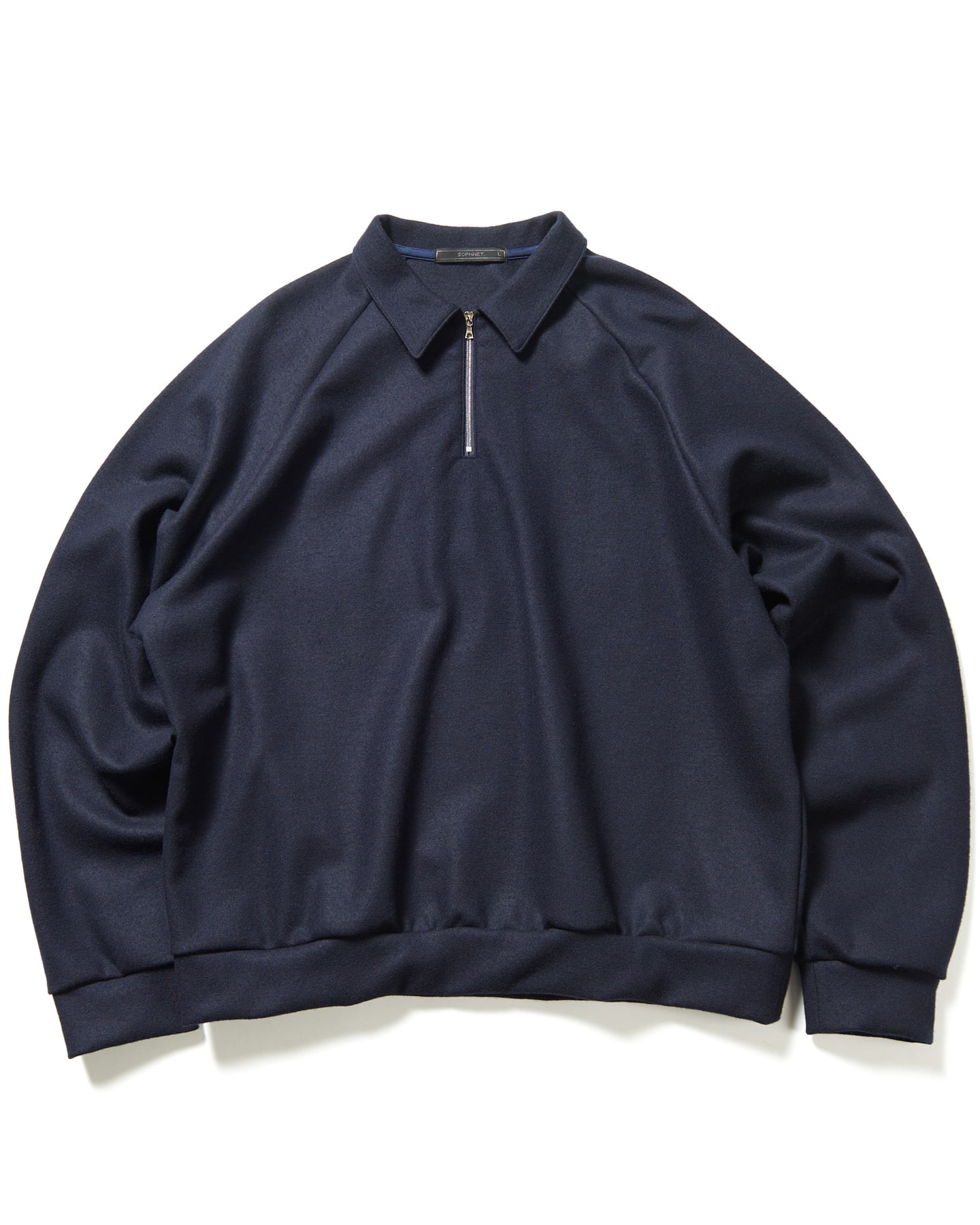 SOPH. | WOOL JERSEY WIDE FOOTBALL TEE(M NAVY):