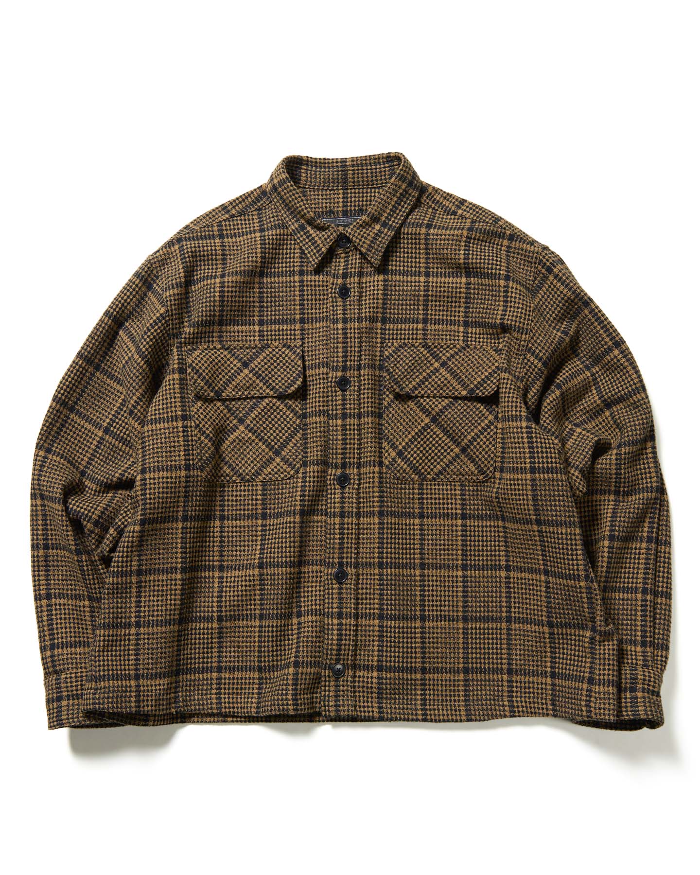 SOPH. | FLANNEL BIG LOGO BAGGY SHIRT(M GRAY):