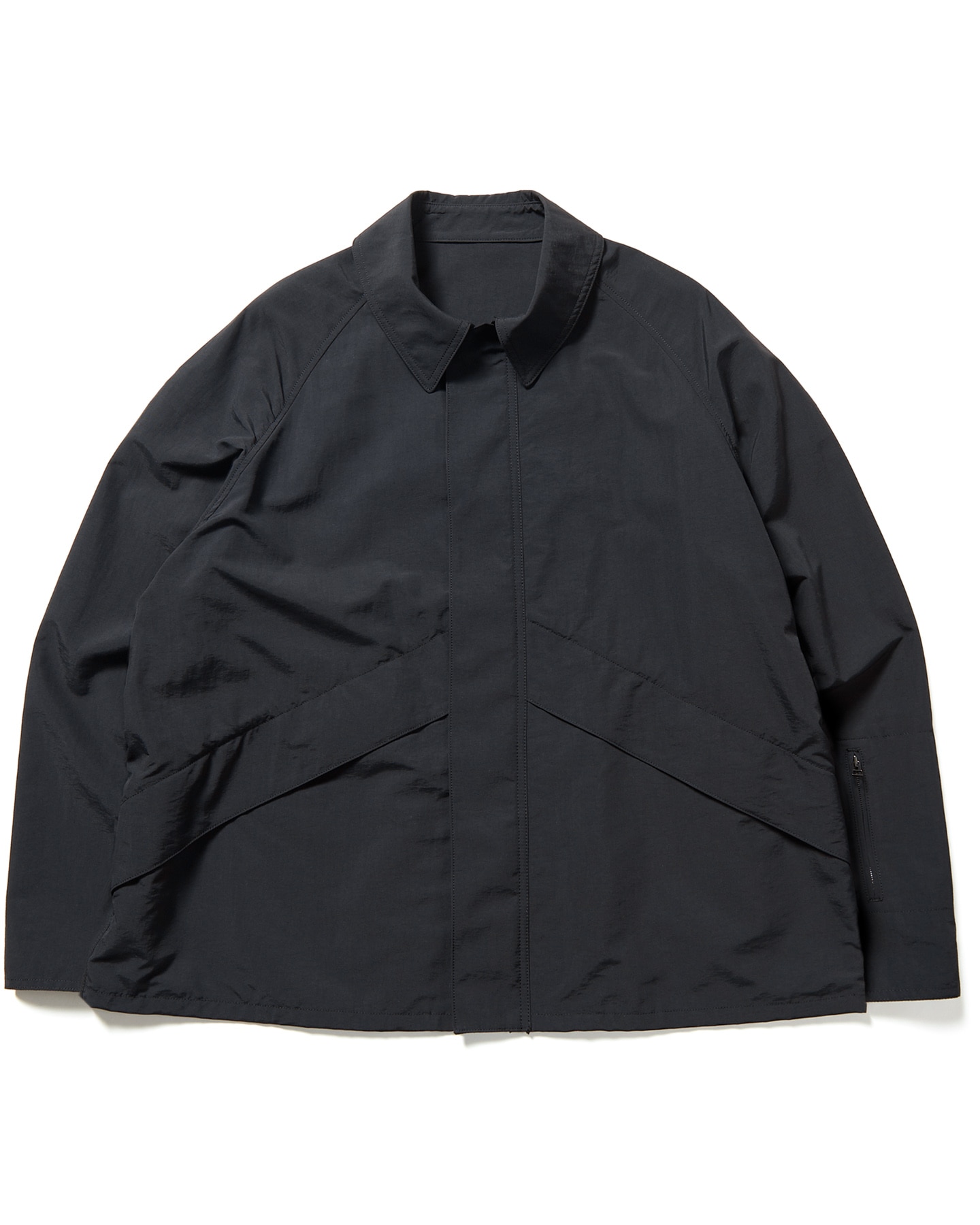 SOPH. | 2WAY STRETCH POPLIN NO COLLAR JACKET(L KHAKI):
