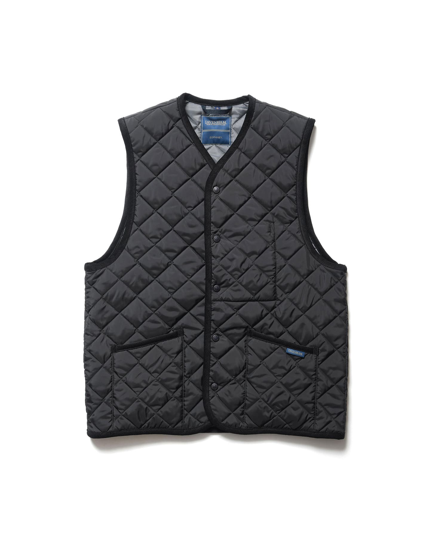 SOPH. | SHADOW RIP STOP DOWN VEST(XL BLACK):