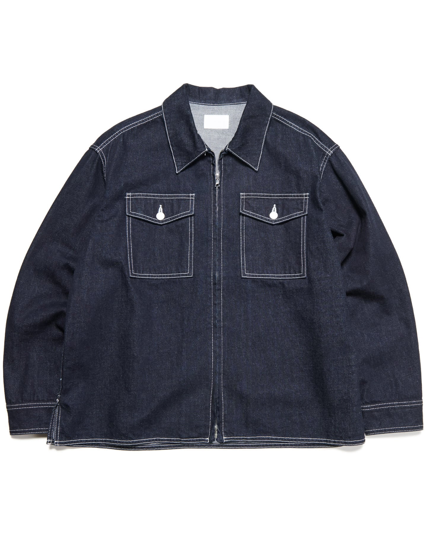 SOPH. | COMPACT DOUBLE KNIT SP LOGO VARSITY JACKET(M BLACK):