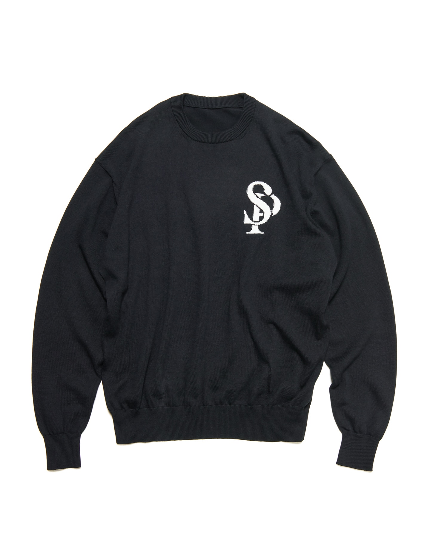 SOPH. | WOOL CASHMERE OVERSIZED CREWNECK KNIT(M OFF WHITE):
