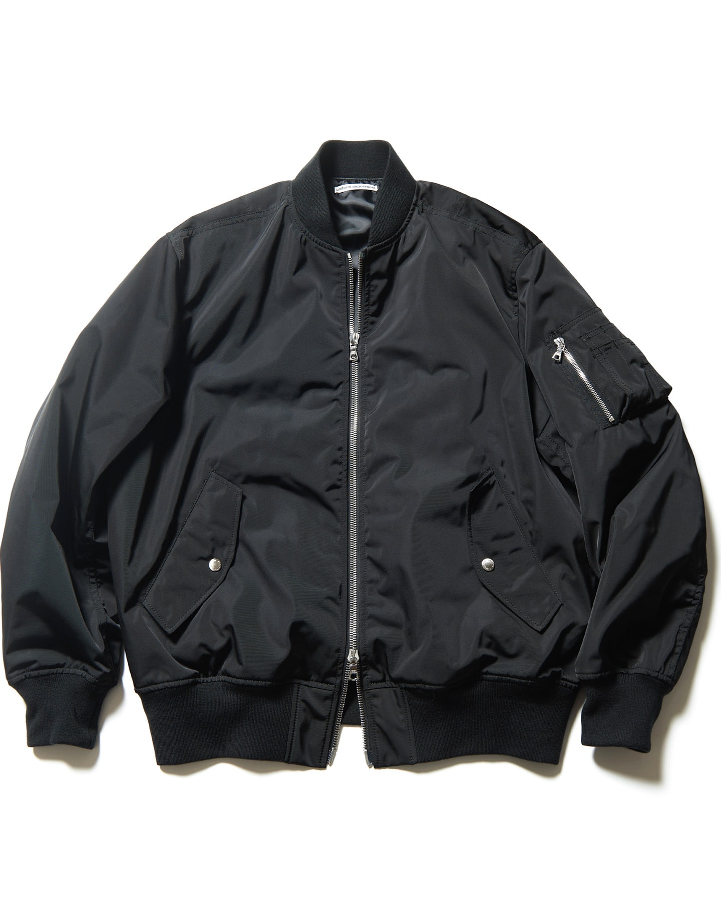 SOPH. | LEATHER SLEEVE VARSITY JACKET(L BEIGE):