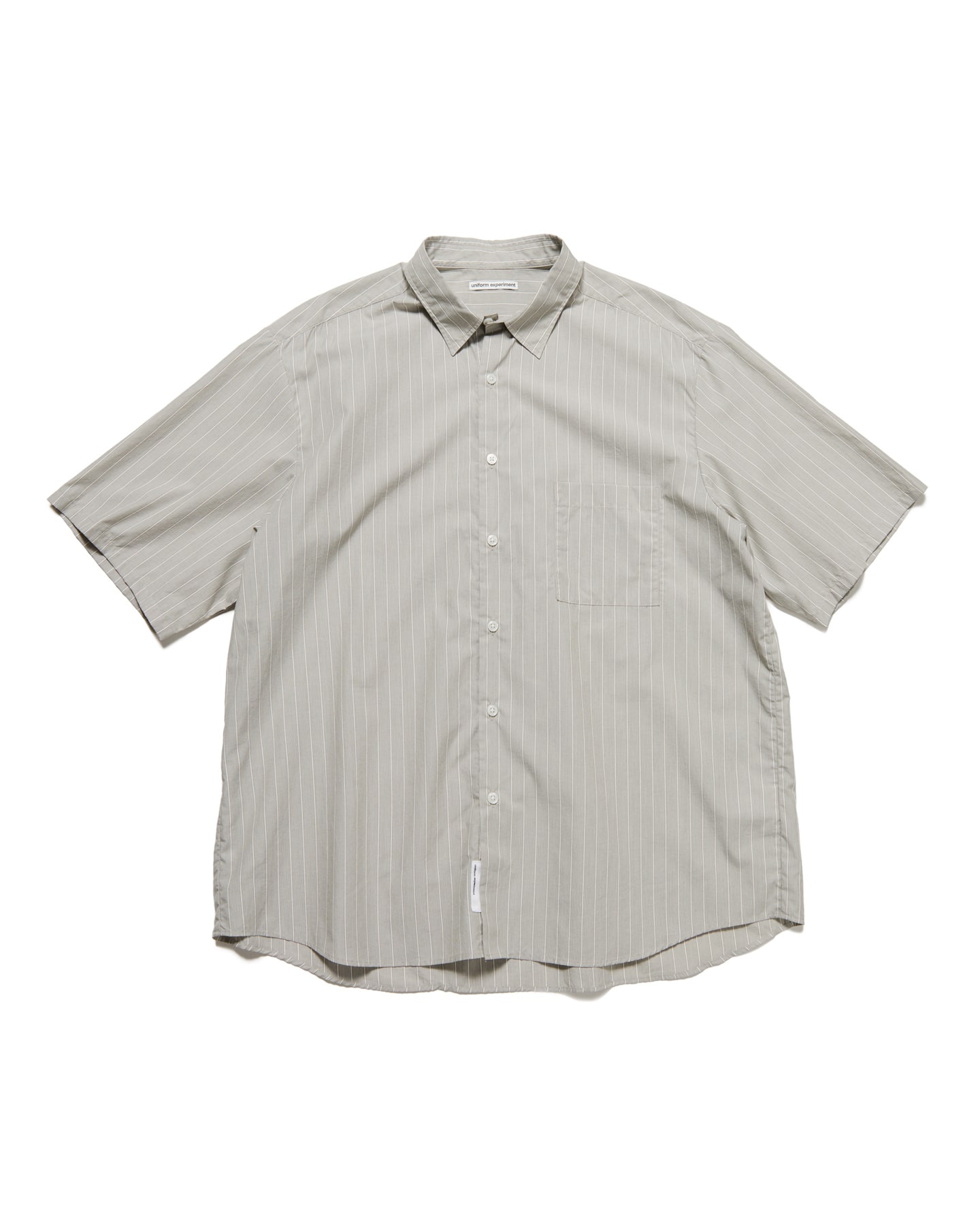 SOPH. | SUMMER STRETCH WOOL S/S SHIRT(L GRAY):