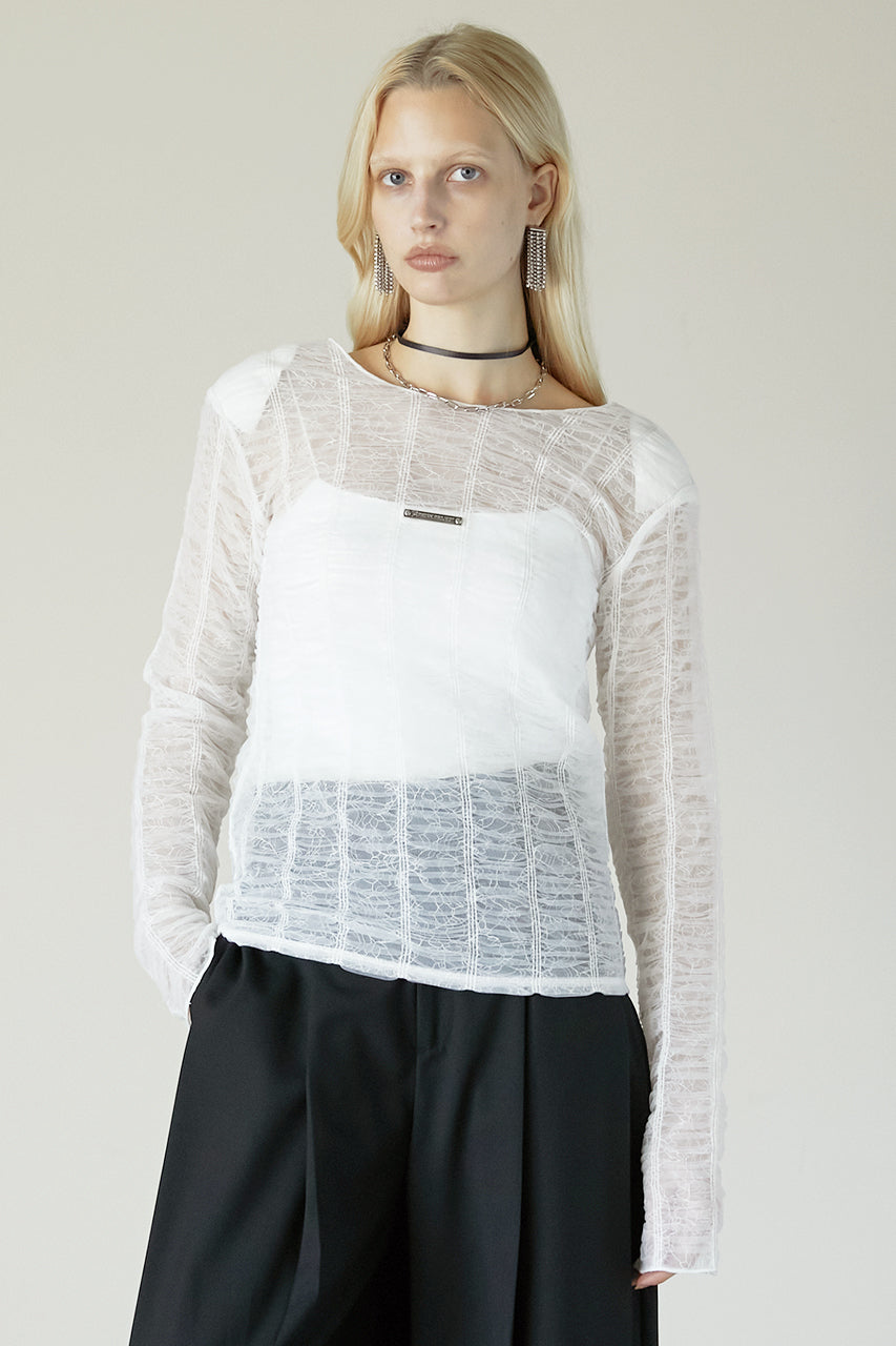 通販生活 ファッション Lace Gathered Top トップス
