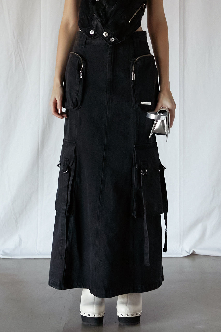 Shirring Long Skirt | Skirt | TENTO