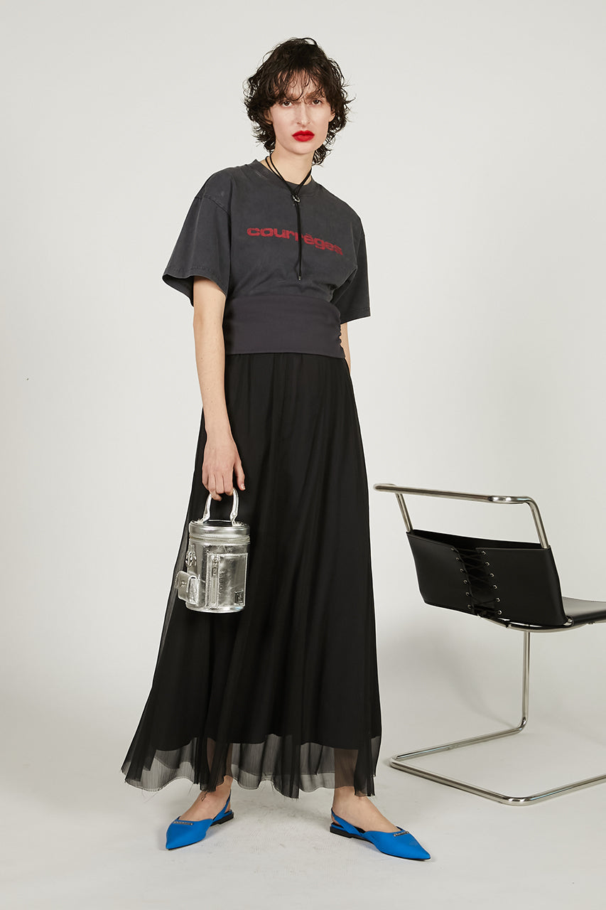 Waterscape Shirring Skirt｜サイドギャザーシアースカート – MARTE