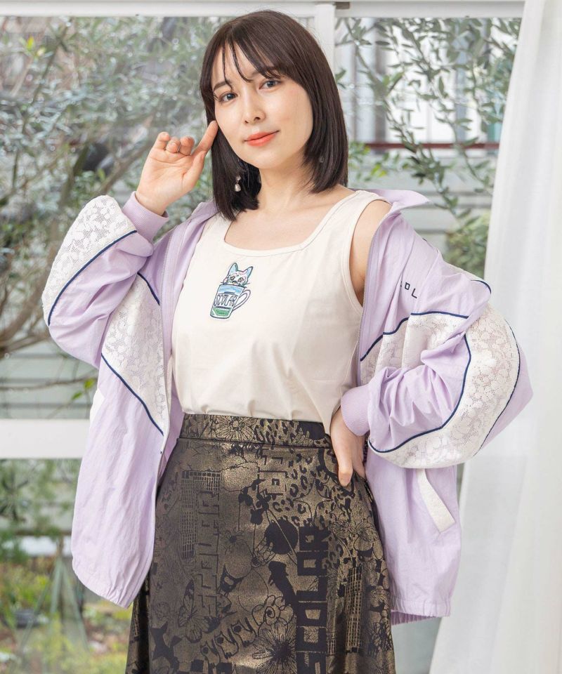 151663：スカラー刺繍レース切替ブルゾンの通販-ScoLar