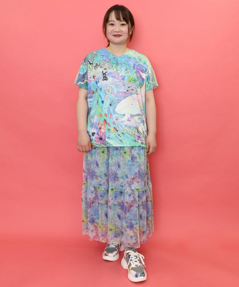 152680：メルヘンな海とクジラ柄プルオーバーの通販-ScoLar
