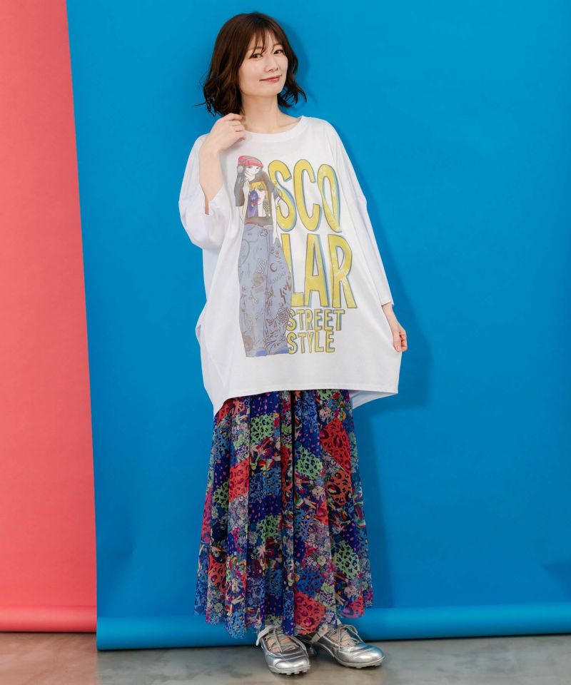 tシャツ 152710：スカラースタイリング 女の子柄プルオーバー レディース 152710：スカラースタイリング 女の子柄プルオーバーの通販-ScoLar