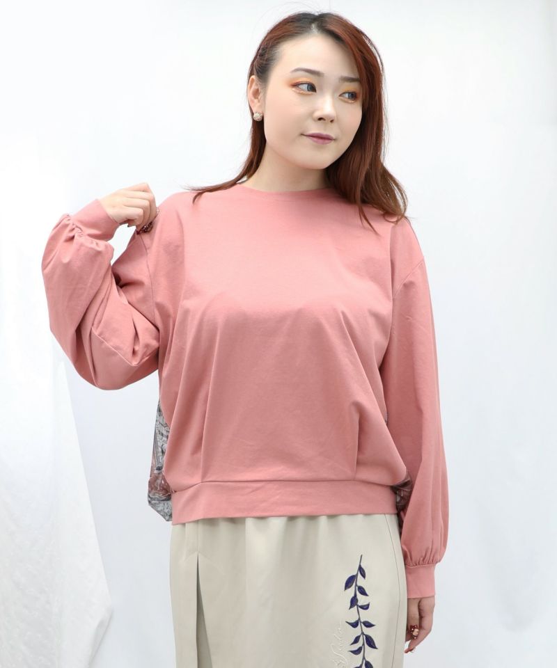 トップス SALE is ScoLar イズ スカラー 551215 天体柄パッチワーク風 チュール重ねプルオーバー カジュアル フェミニン ガーリー 原宿系 個性的 楽天市場】☆SALE☆【is ScoLar イズ スカラー】551215 天体柄