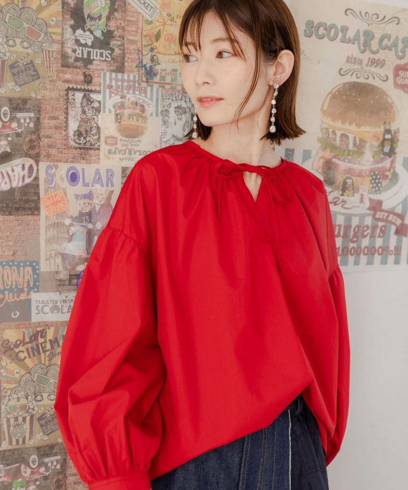 551217：花柄の蝶刺繍プルオーバーの通販-ScoLar